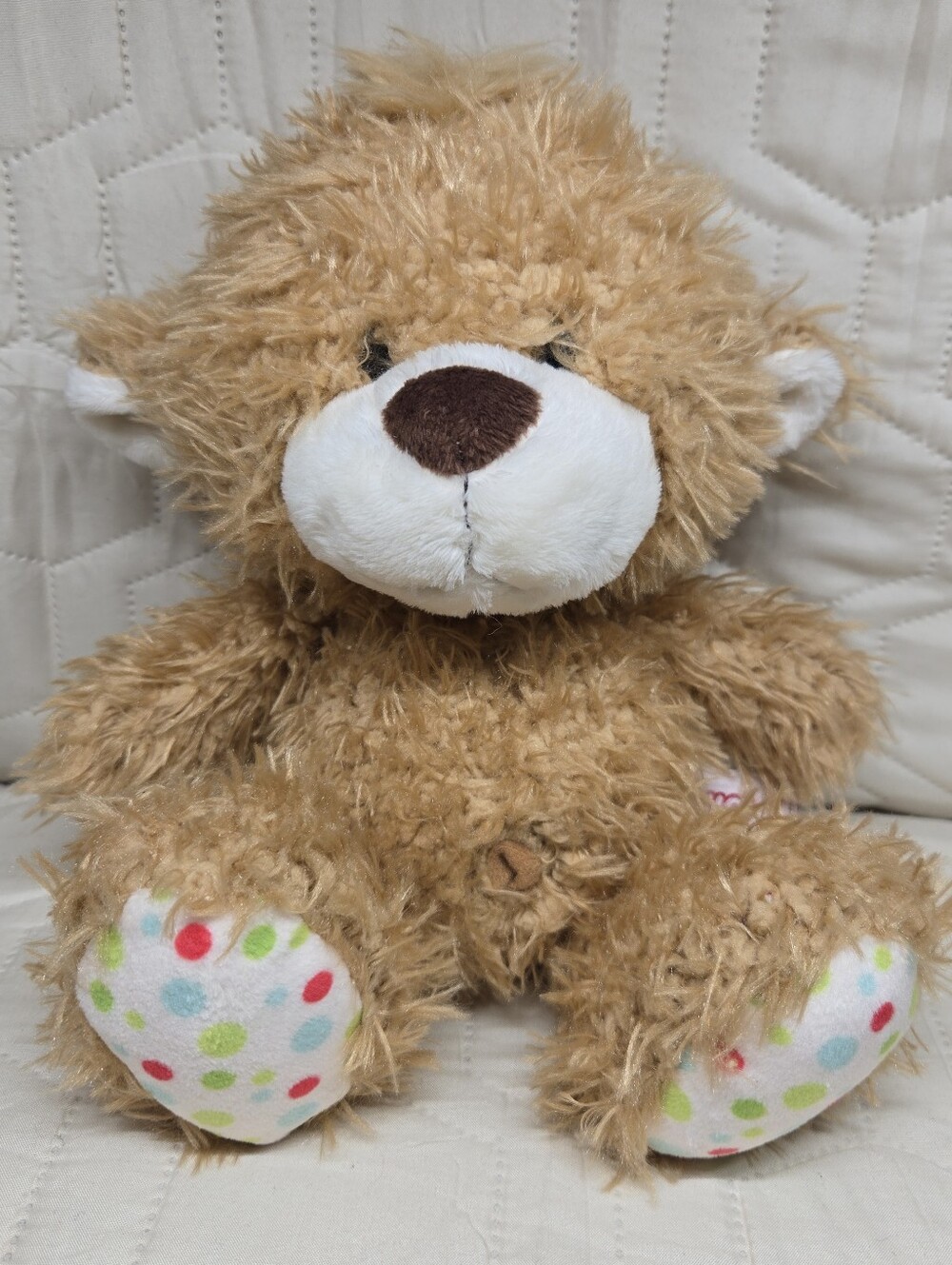 NICI Shaggy Classic Bear in Light Brown Fur